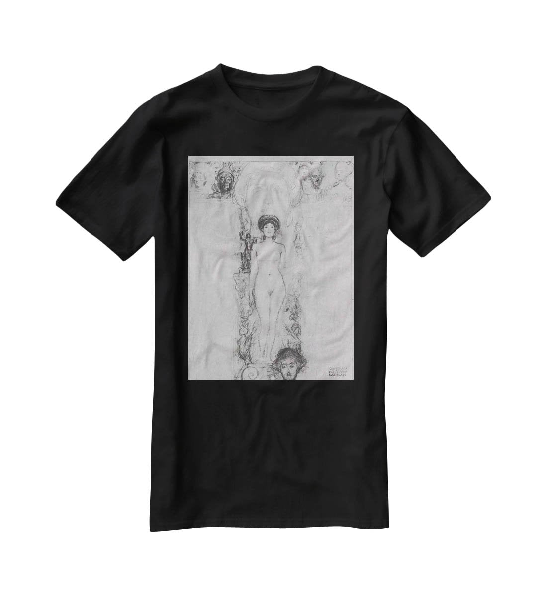 Allegory of Sculpture by Klimt T-Shirt - Canvas Art Rocks - 1