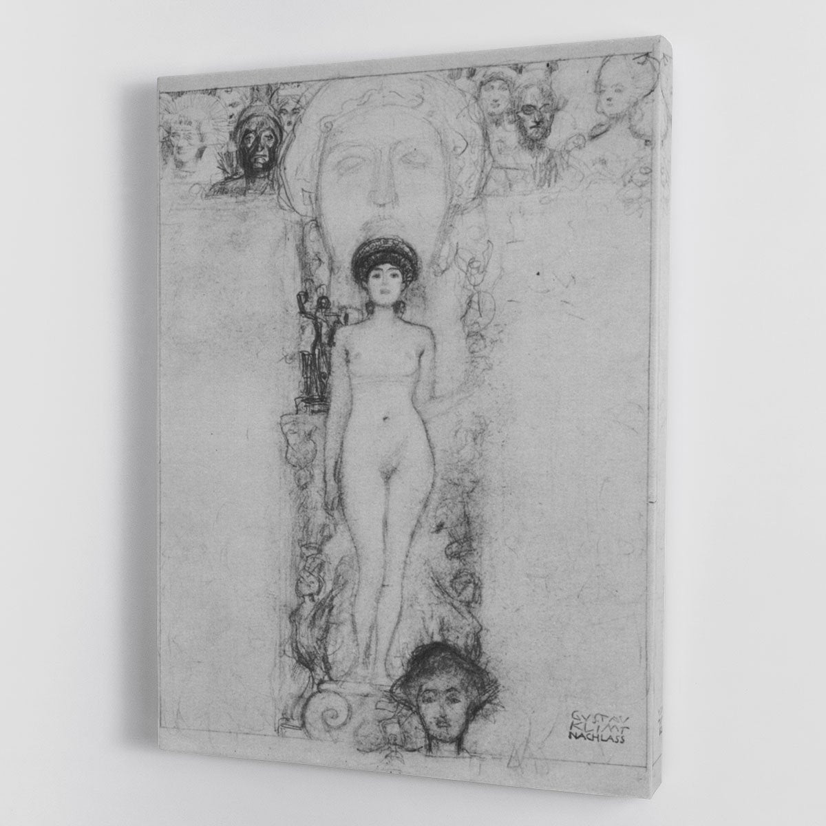 Allegory of Sculpture by Klimt Canvas Print or Poster