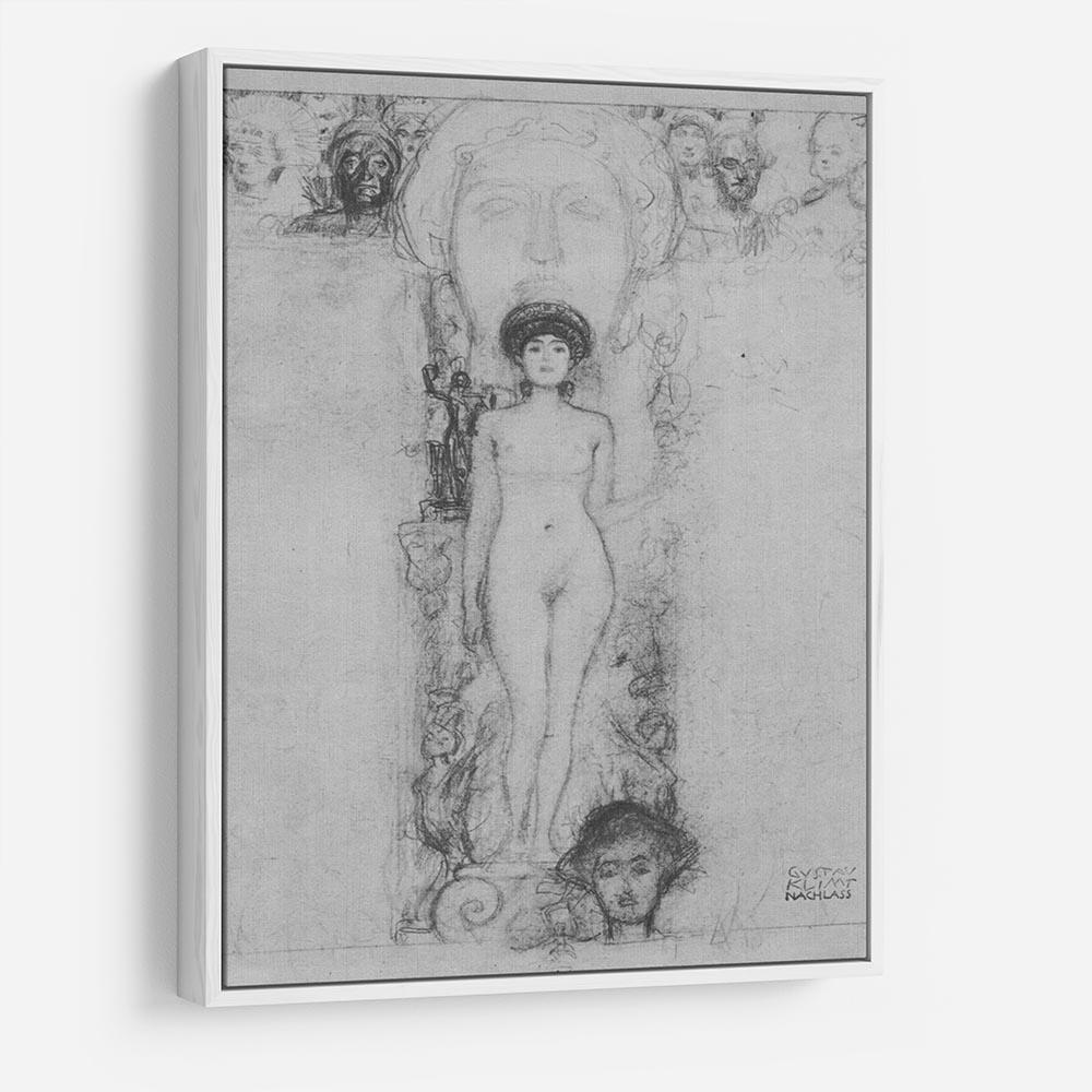 Allegory of Sculpture by Klimt HD Metal Print