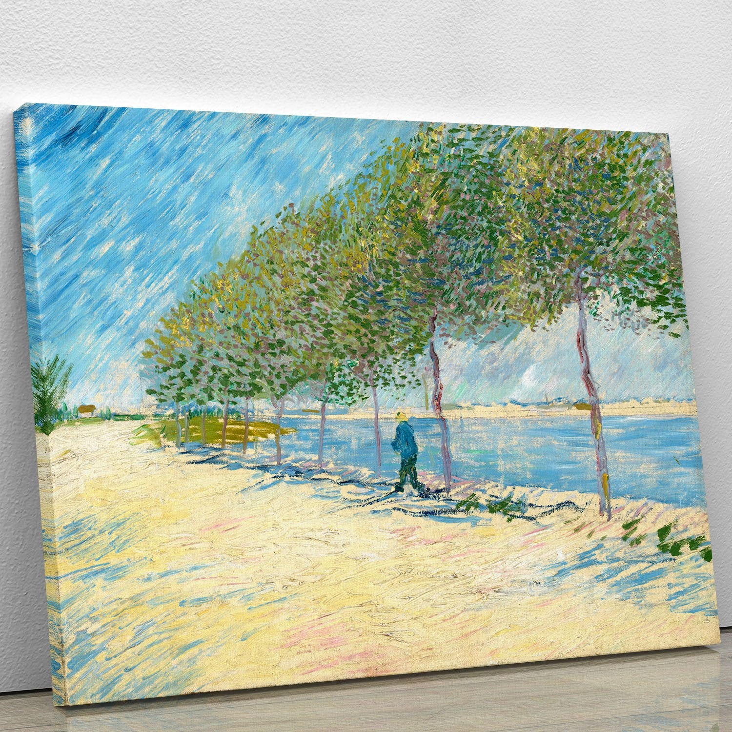 Along the Seine by Van Gogh Canvas Print or Poster