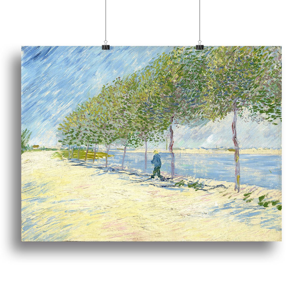 Along the Seine by Van Gogh Canvas Print or Poster