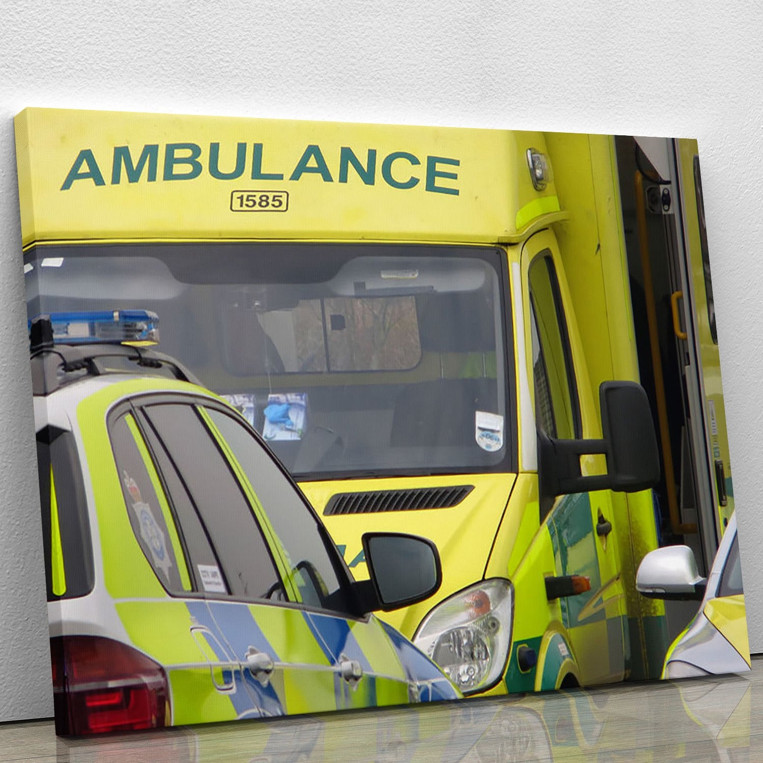 Ambulance and responder vehicles Canvas Print or Poster