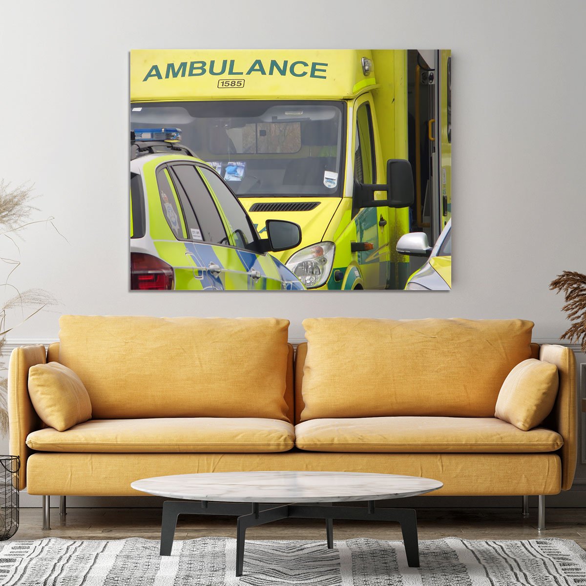 Ambulance and responder vehicles Canvas Print or Poster