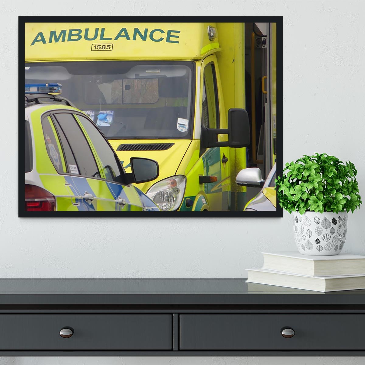 Ambulance and responder vehicles Framed Print - Canvas Art Rocks - 2