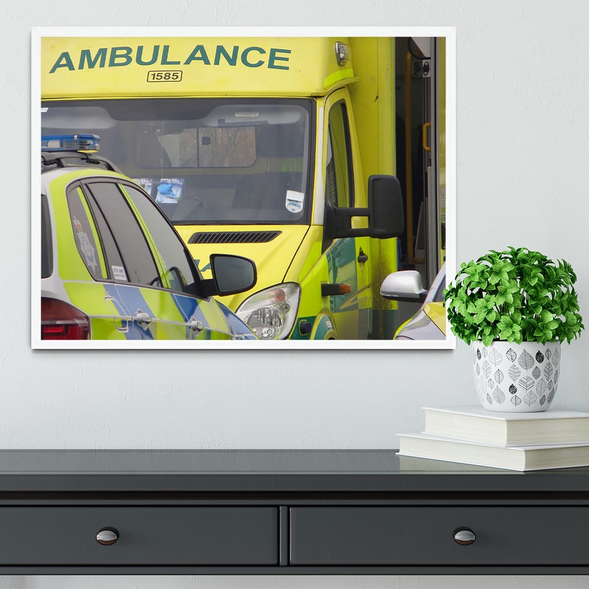 Ambulance and responder vehicles Framed Print - Canvas Art Rocks -6