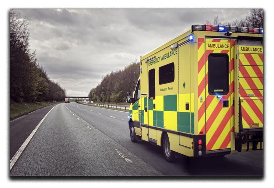 Ambulance responding to an emergency Canvas Print or Poster  - Canvas Art Rocks - 1