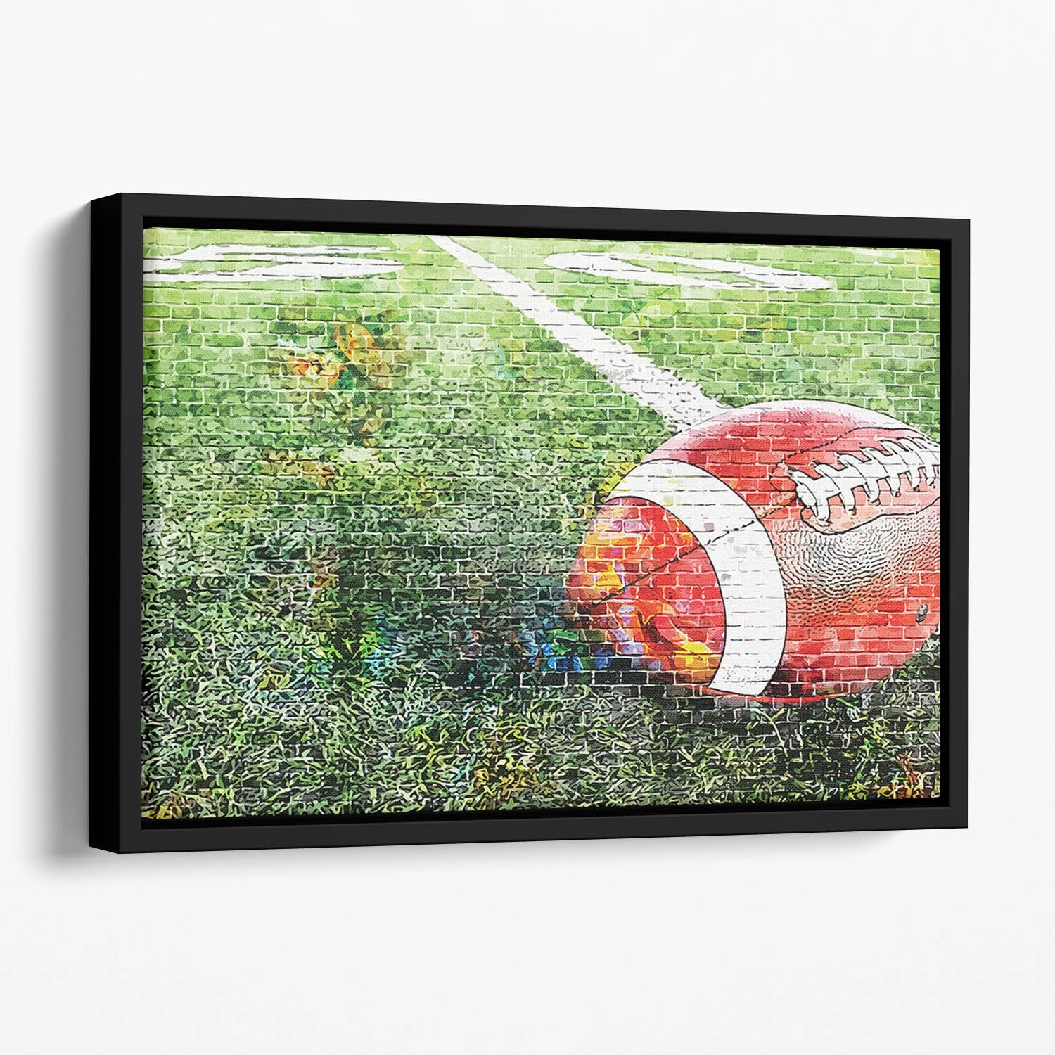 American Football Floating Framed Canvas