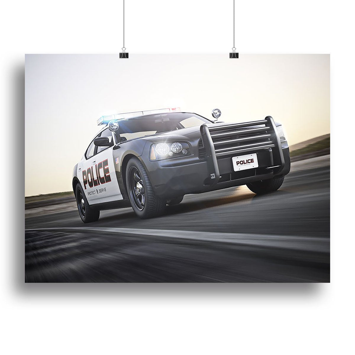 American Police Car Canvas Print or Poster
