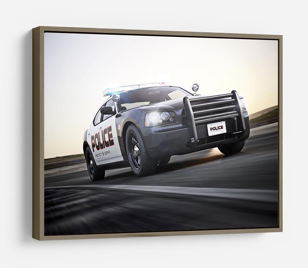 American Police Car HD Metal Print