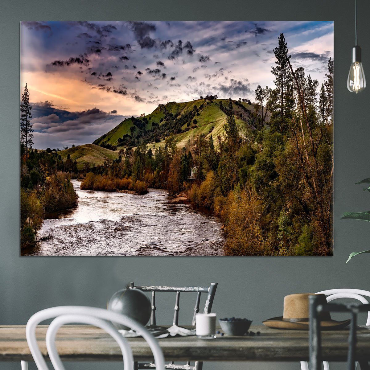 American River Canvas Print or Poster