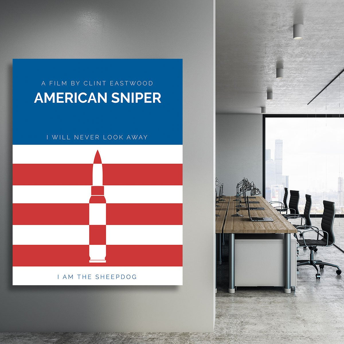 American Sniper Minimal Movie Canvas Print or Poster