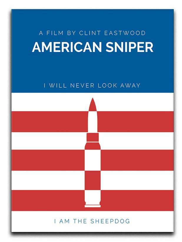 American Sniper Minimal Movie Canvas Print or Poster  - Canvas Art Rocks - 1