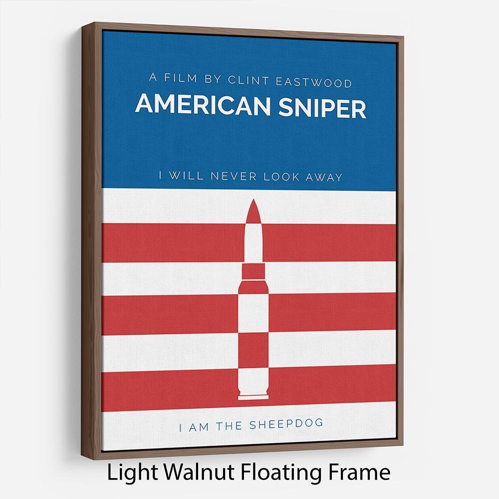 American Sniper Minimal Movie Floating Frame Canvas - Canvas Art Rocks - 7