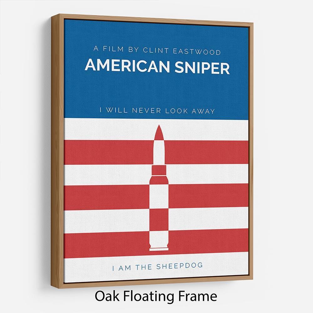 American Sniper Minimal Movie Floating Frame Canvas - Canvas Art Rocks - 9
