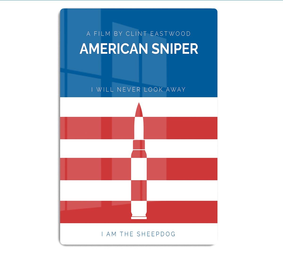 American Sniper Minimal Movie HD Metal Print