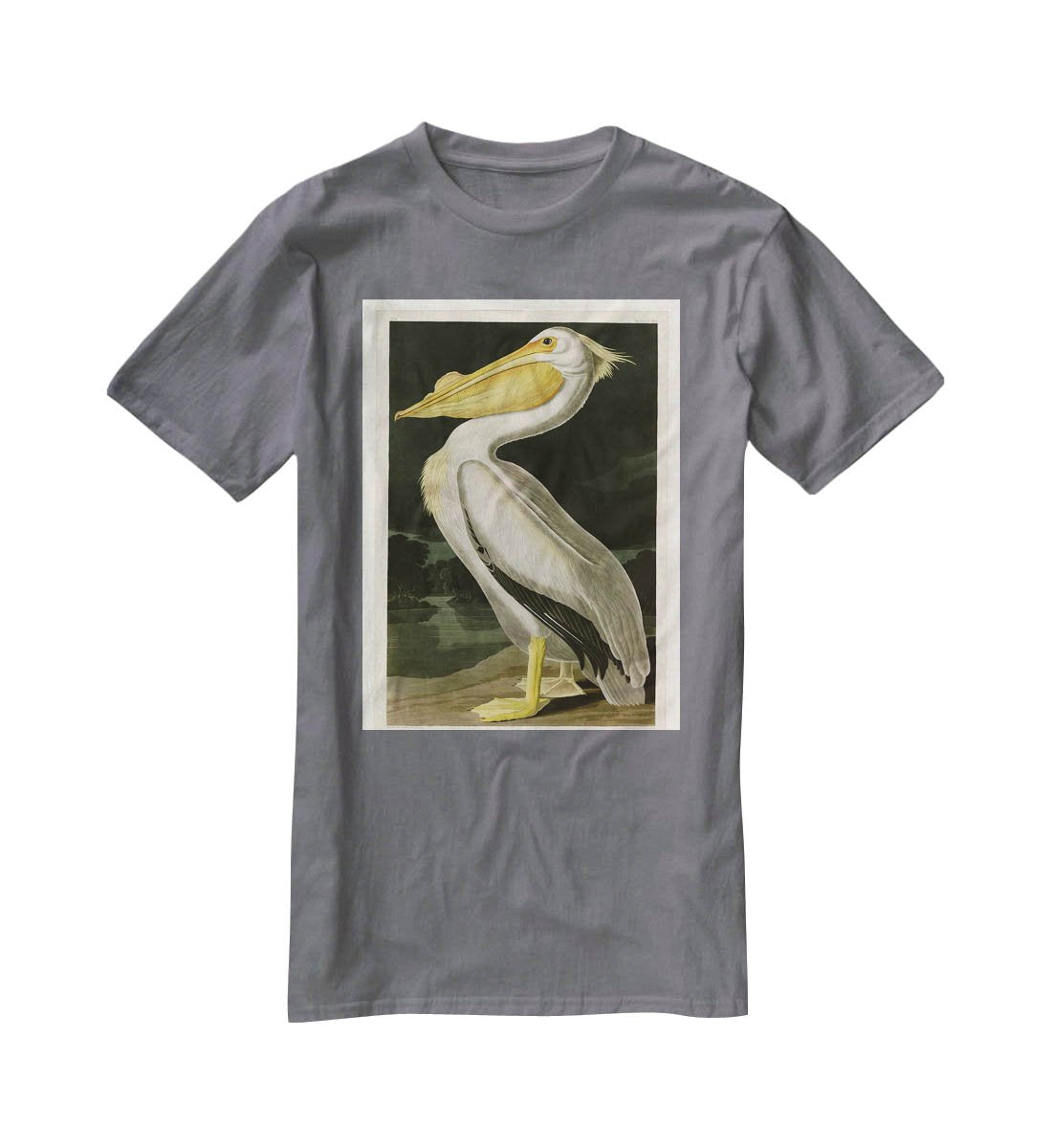 American White Pelican by Audubon T-Shirt - Canvas Art Rocks - 3