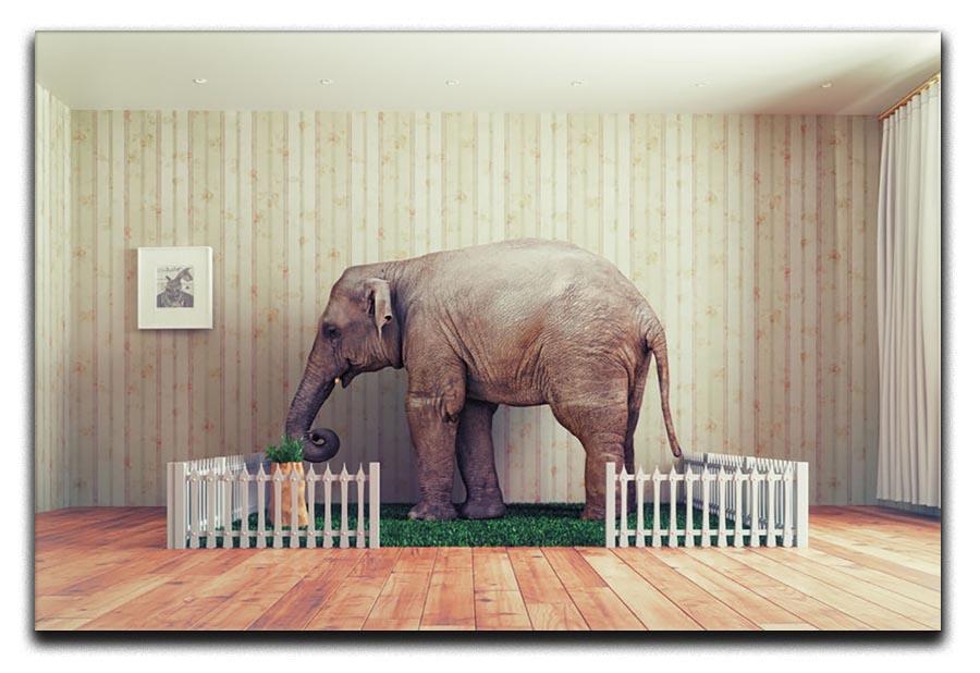 An Elephant calf as the pet Canvas Print or Poster - Canvas Art Rocks - 1