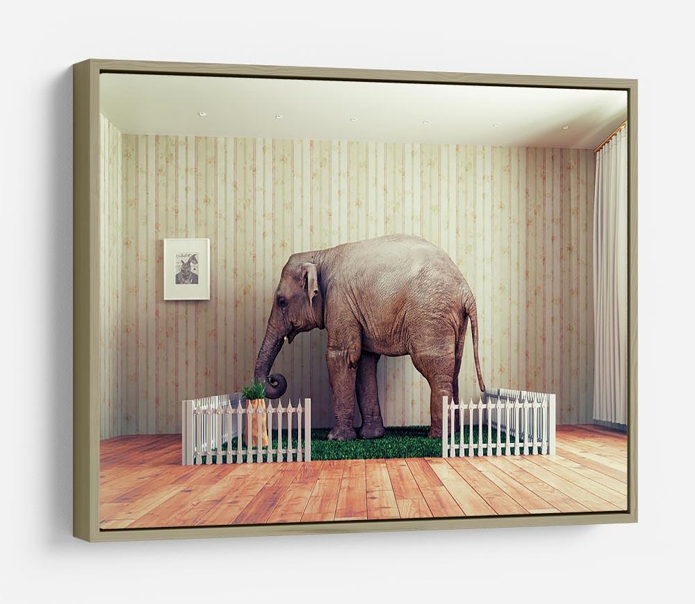 An Elephant calf as the pet HD Metal Print - Canvas Art Rocks - 8