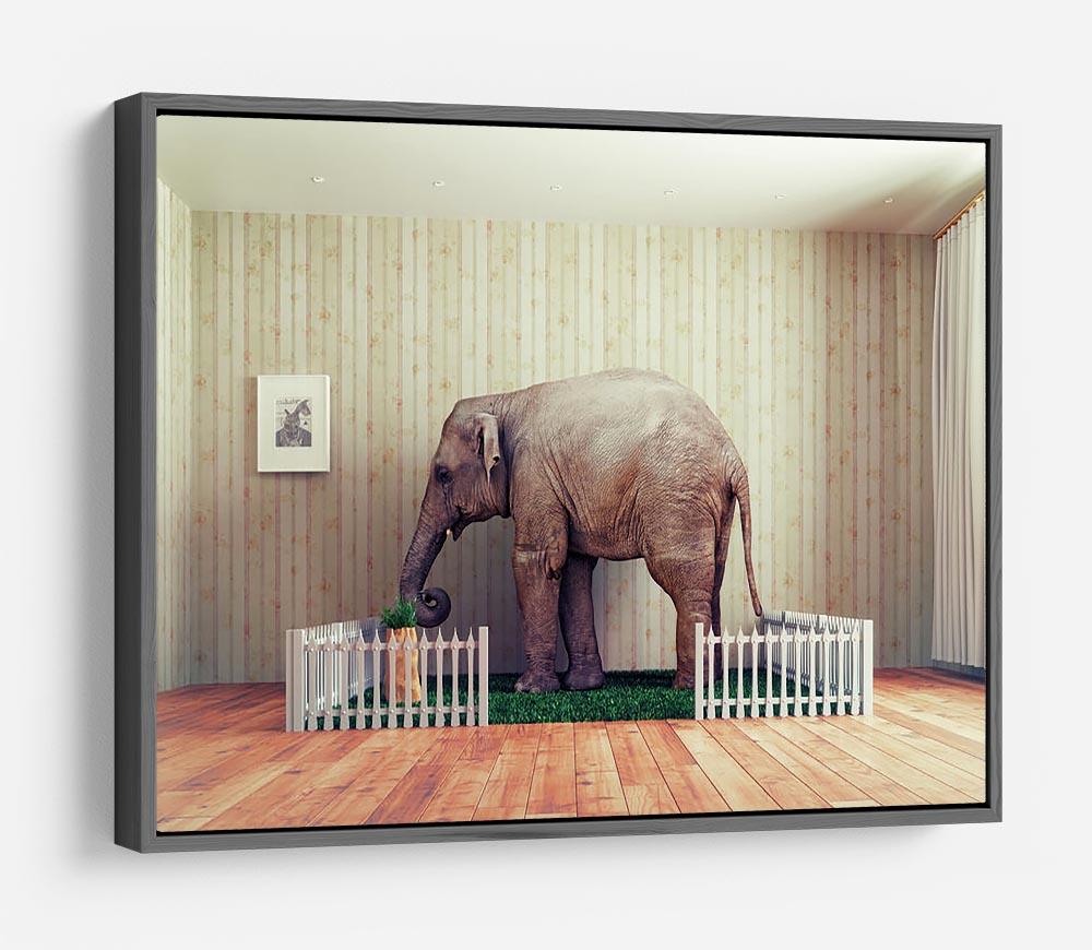 An Elephant calf as the pet HD Metal Print - Canvas Art Rocks - 9