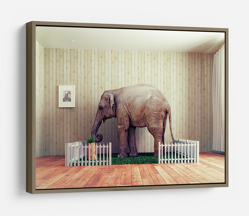 An Elephant calf as the pet HD Metal Print - Canvas Art Rocks - 10