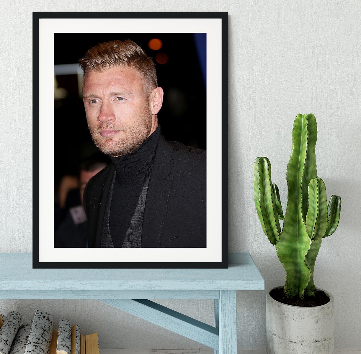 Andrew Flintoff Framed Print - Canvas Art Rocks - 1