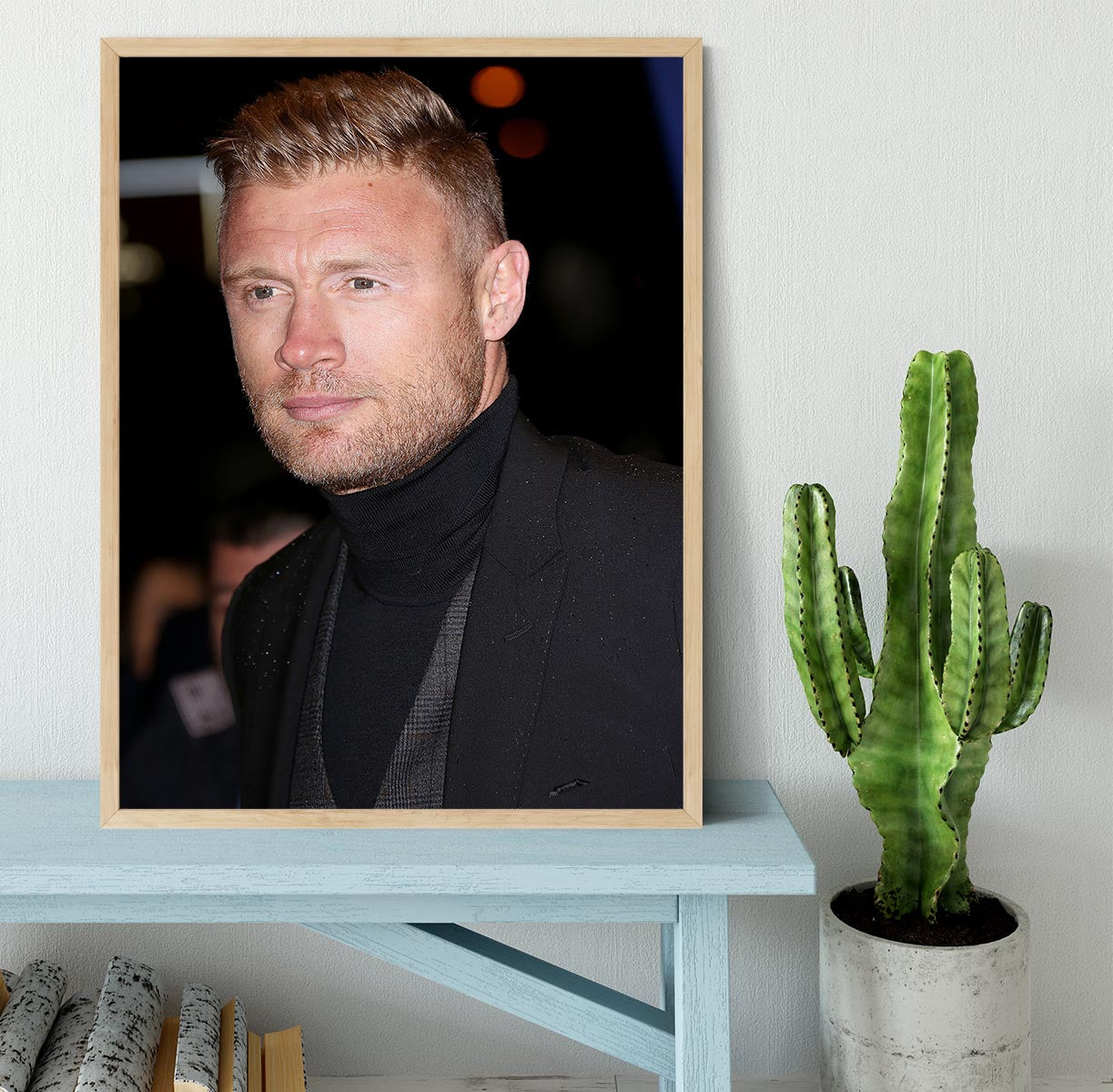 Andrew Flintoff Framed Print - Canvas Art Rocks - 4