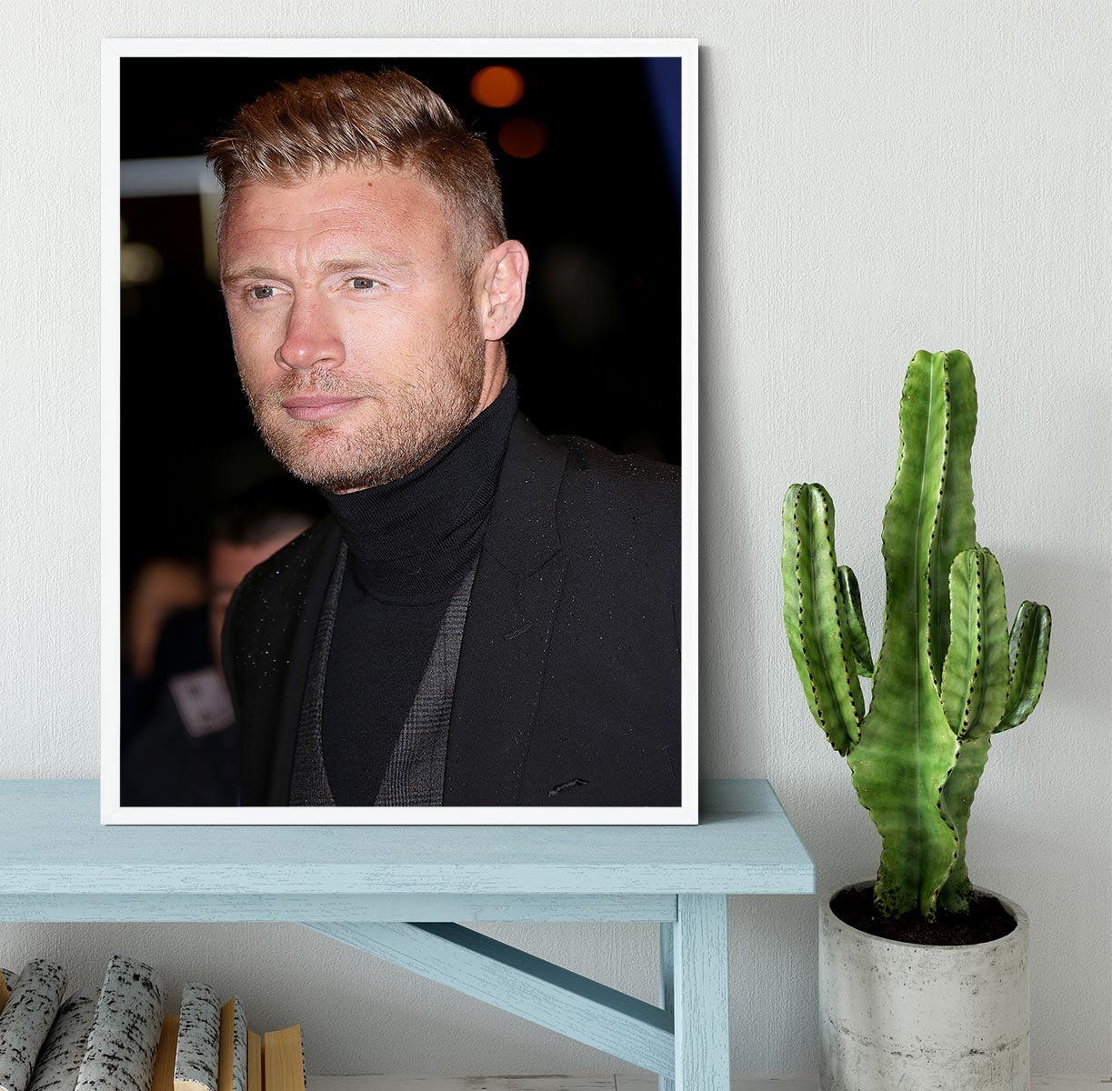 Andrew Flintoff Framed Print - Canvas Art Rocks -6