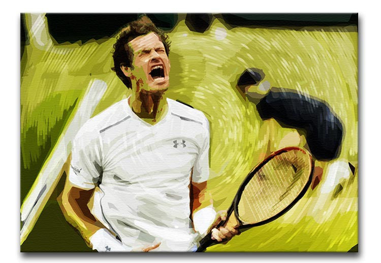 Andy Murray Wimbledon Print - Canvas Art Rocks - 1