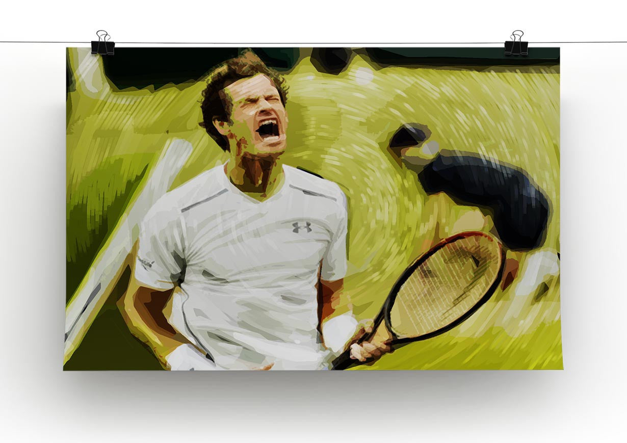 Andy Murray Wimbledon Print - Canvas Art Rocks - 2