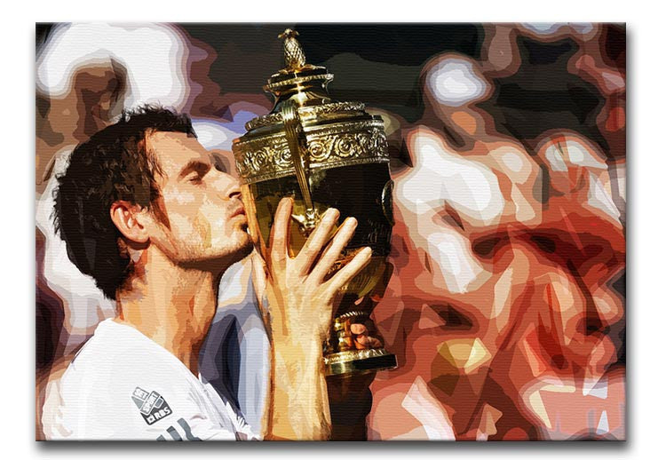 Andy Murray Wimbledon Winner Print - Canvas Art Rocks - 1
