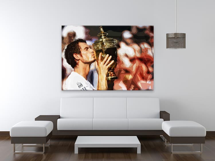 Andy Murray Wimbledon Winner Print - Canvas Art Rocks - 4
