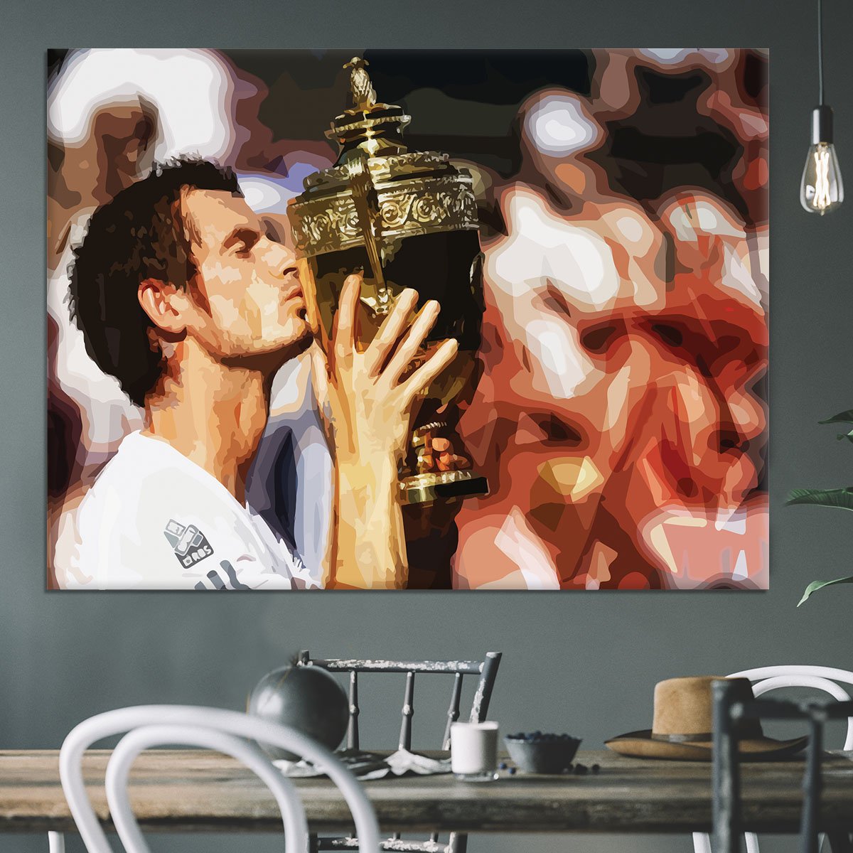Andy Murray Wimbledon Winner Canvas Print or Poster