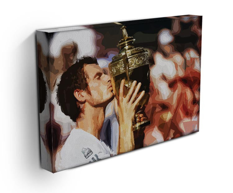 Andy Murray Wimbledon Winner Print - Canvas Art Rocks - 3