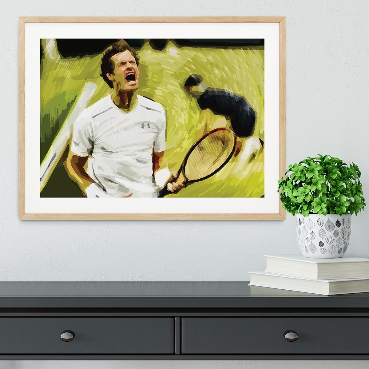 Andy Murray Wimbledon Framed Print - Canvas Art Rocks - 3
