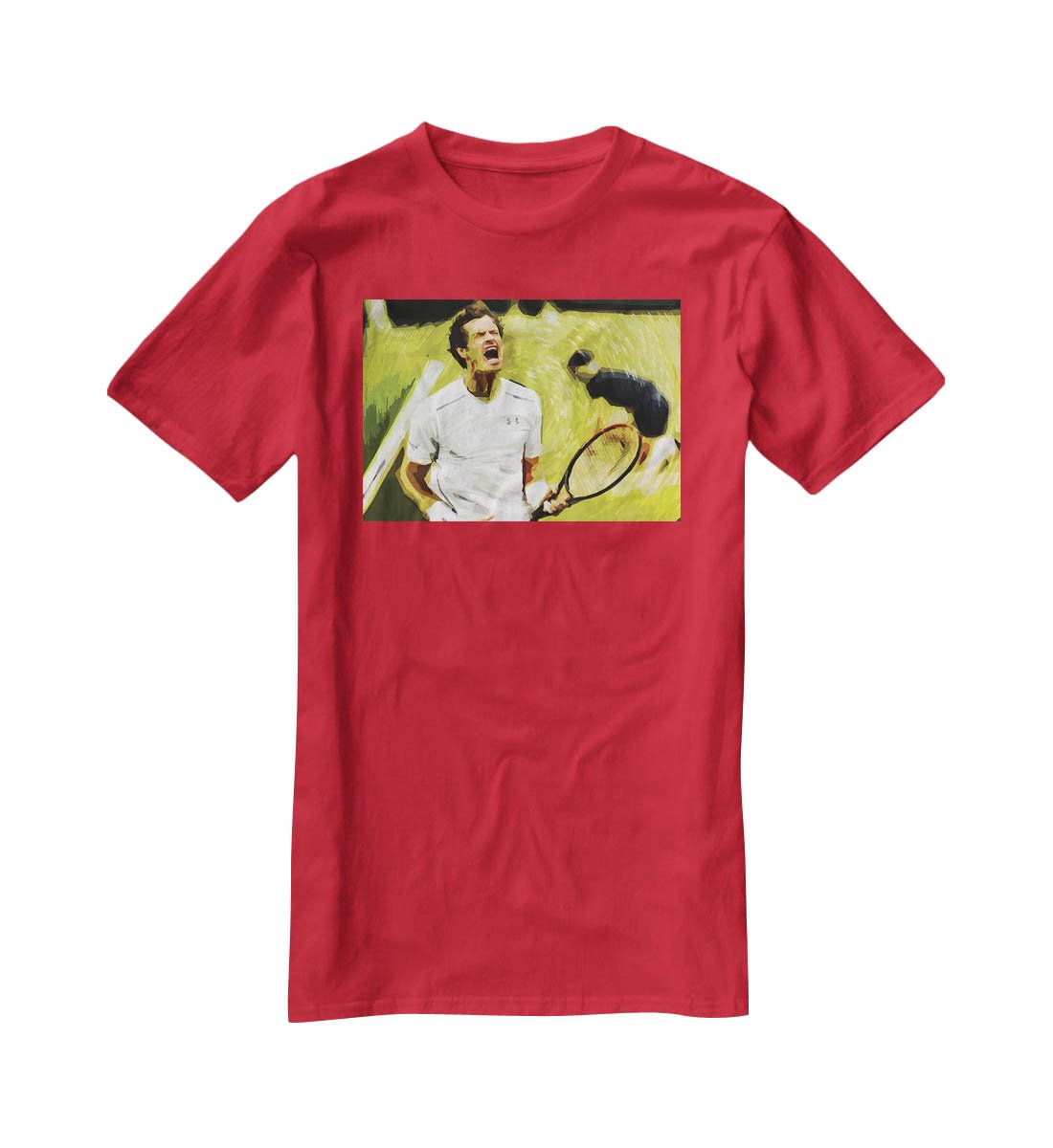 Andy Murray Wimbledon T-Shirt - Canvas Art Rocks - 4