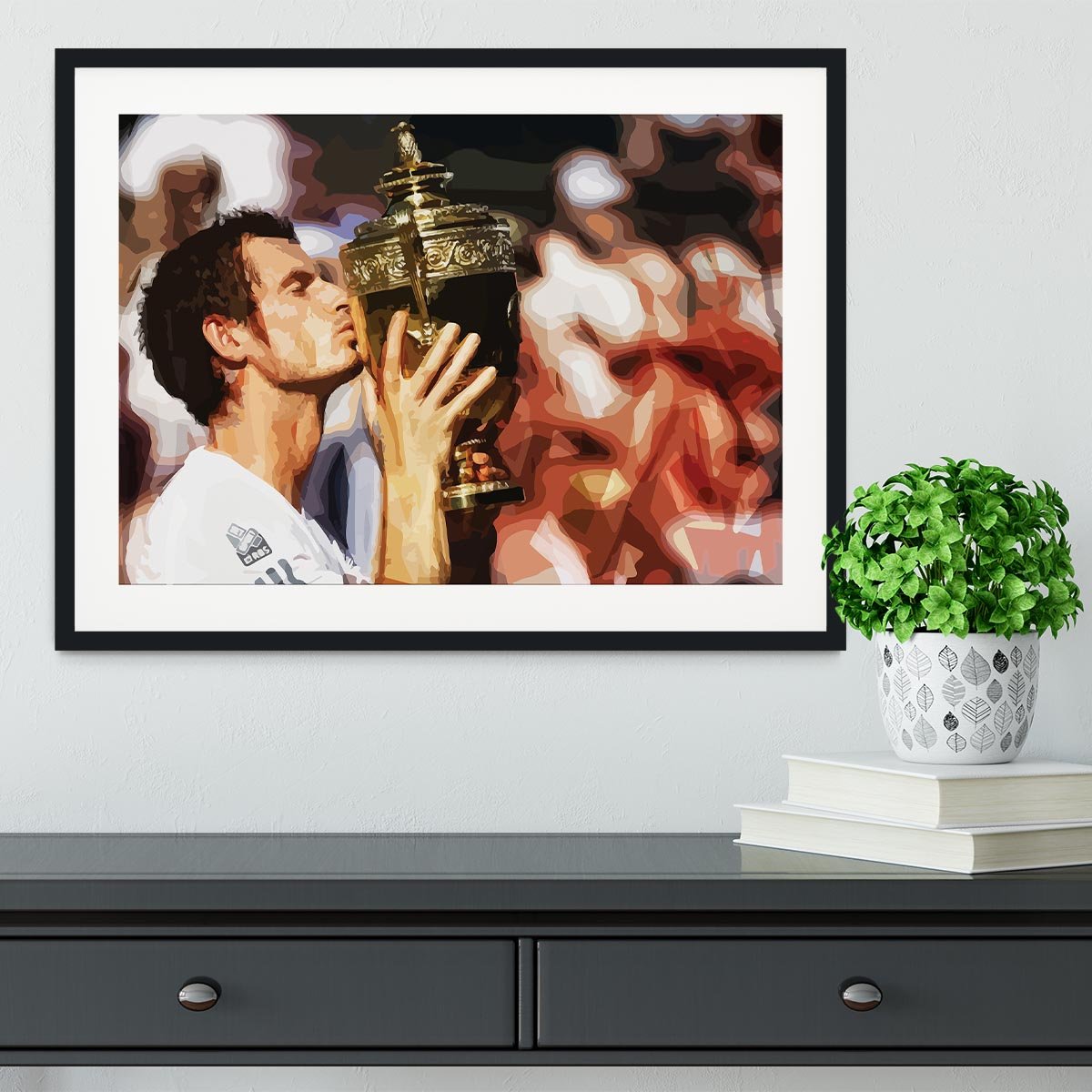 Andy Murray Wimbledon Winner Framed Print - Canvas Art Rocks - 1