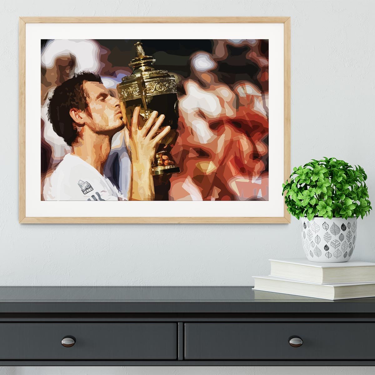 Andy Murray Wimbledon Winner Framed Print - Canvas Art Rocks - 3