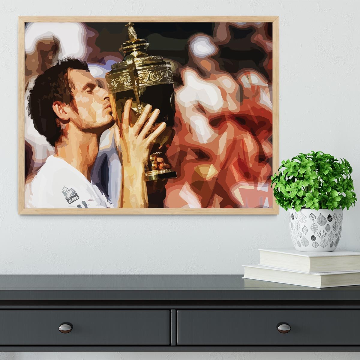 Andy Murray Wimbledon Winner Framed Print - Canvas Art Rocks - 4