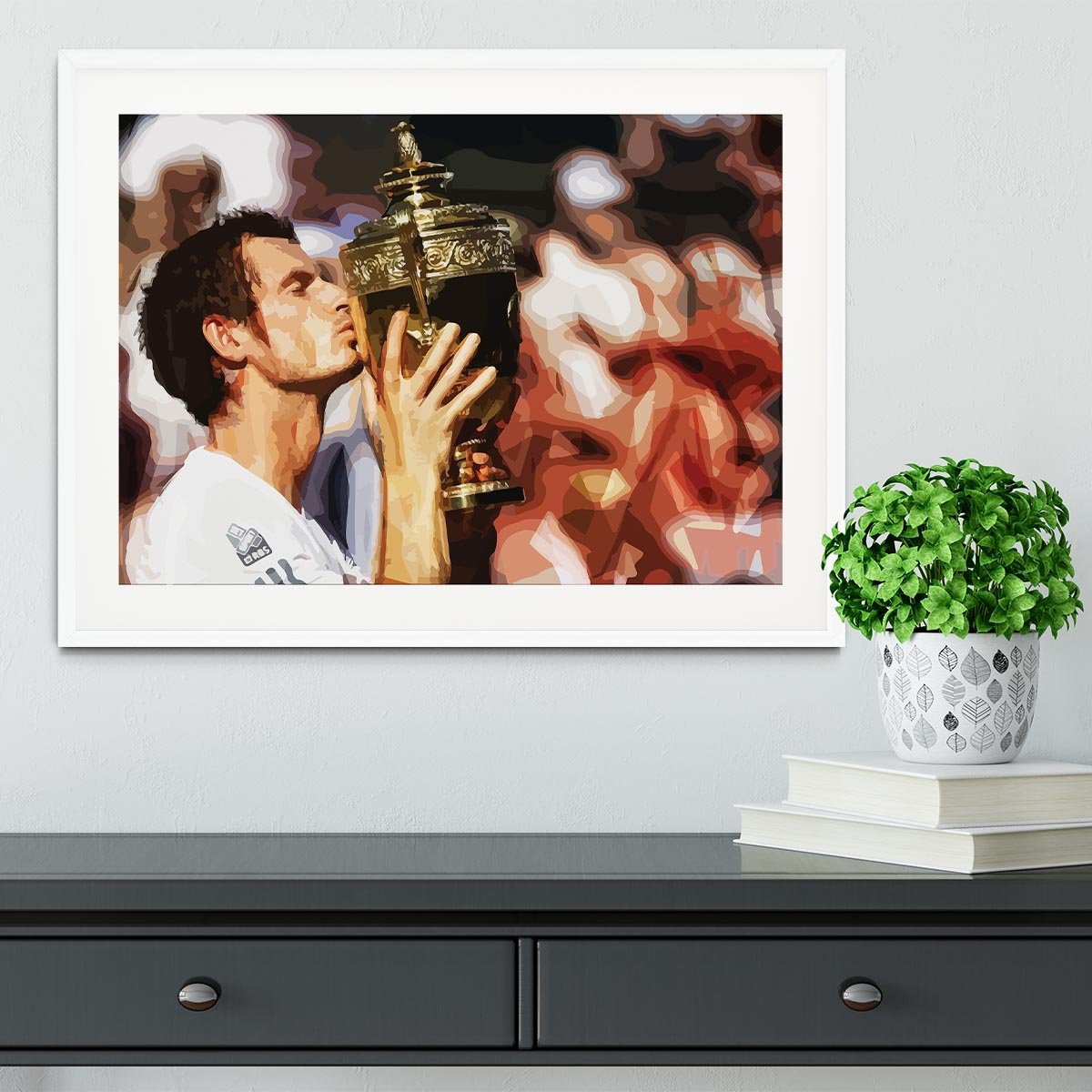 Andy Murray Wimbledon Winner Framed Print - Canvas Art Rocks - 5