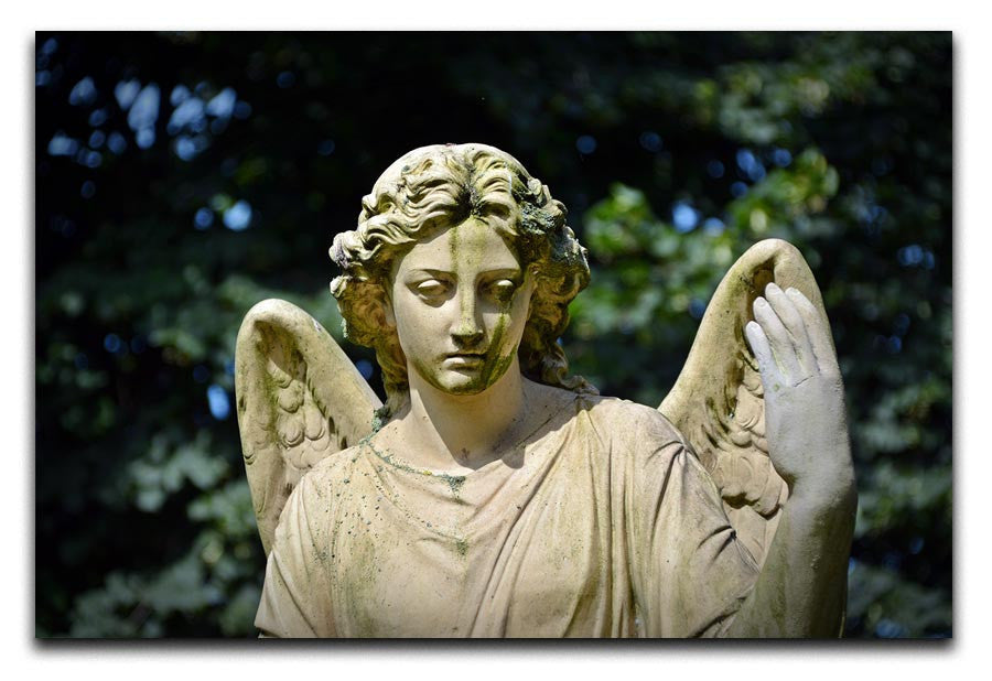 Angel Statue Print - Canvas Art Rocks - 1