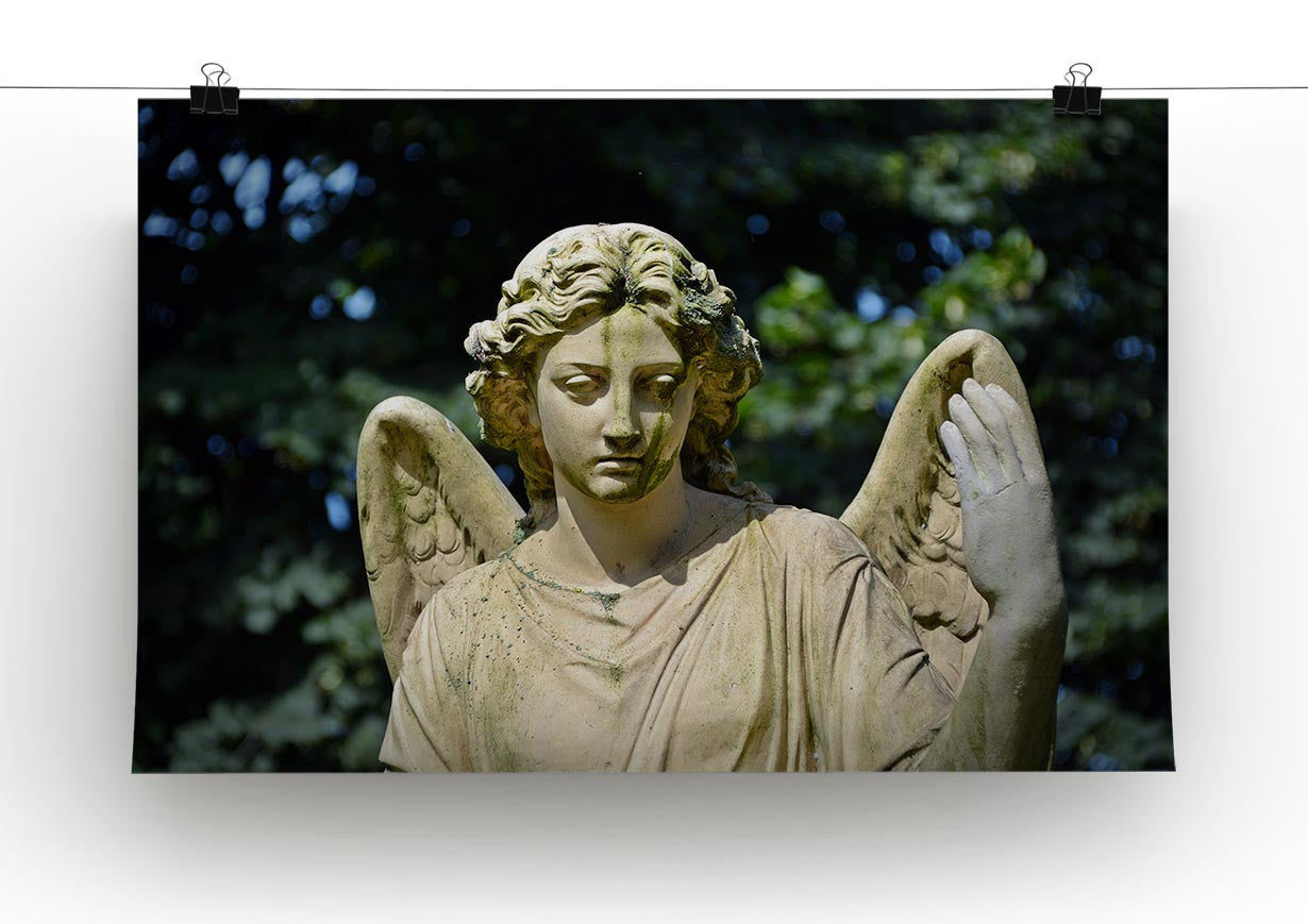 Angel Statue Print - Canvas Art Rocks - 2