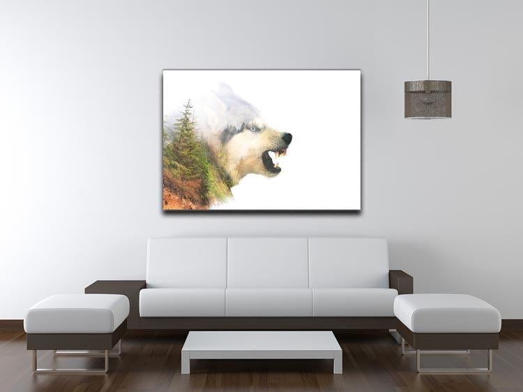 Angry siberian husky dog Canvas Print or Poster - Canvas Art Rocks - 4
