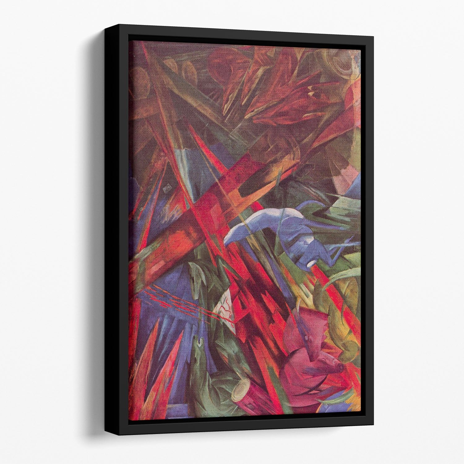 Animal Fates by Franz Marc Floating Framed Canvas