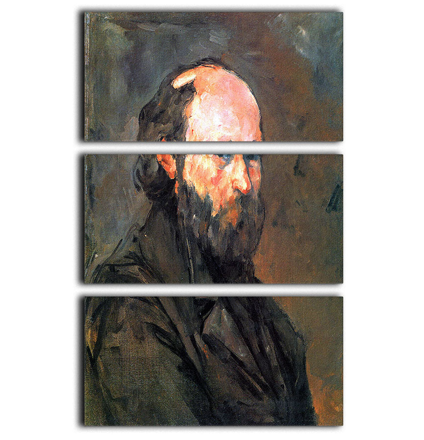 Another Self Portrait by Cezanne 3 Split Panel Canvas Print - Canvas Art Rocks - 1