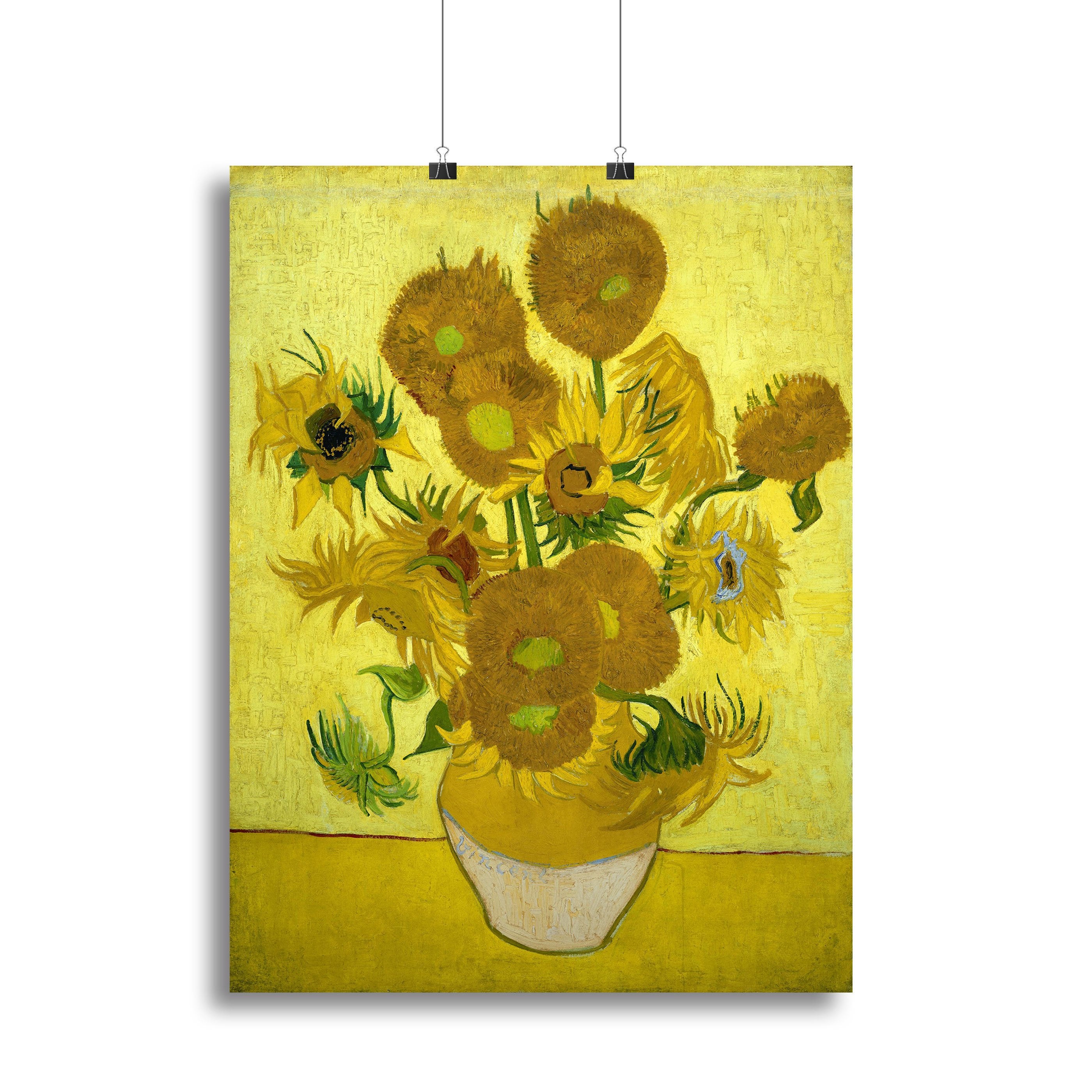 Another vase of sunflowers Canvas Print or Poster