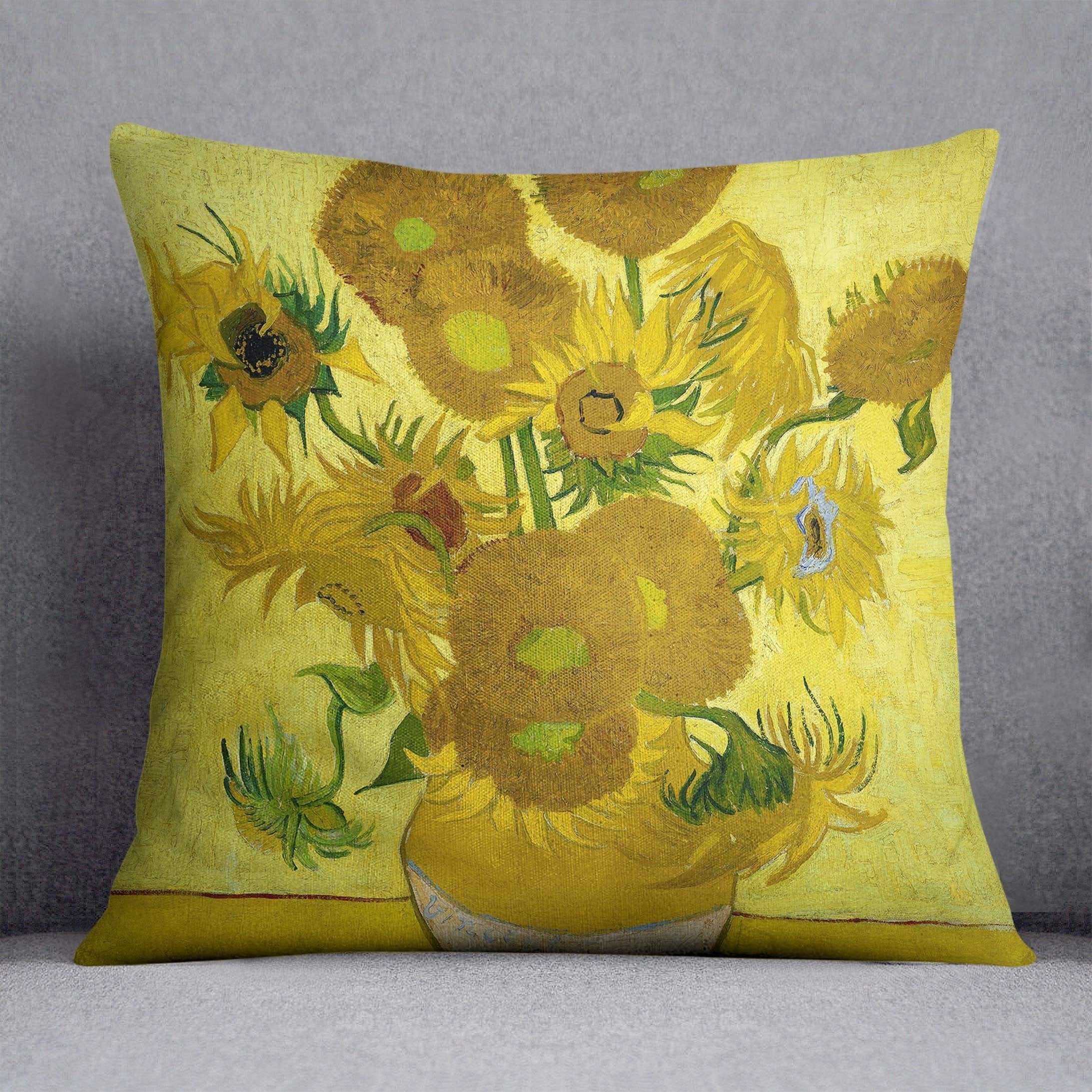 Another vase of sunflowers Throw Pillow