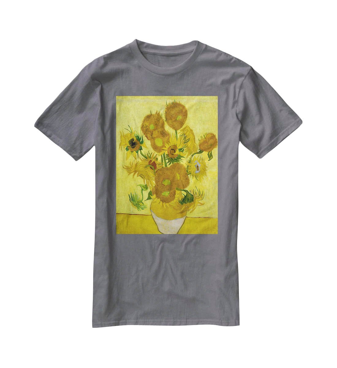 Another vase of sunflowers T-Shirt - Canvas Art Rocks - 3