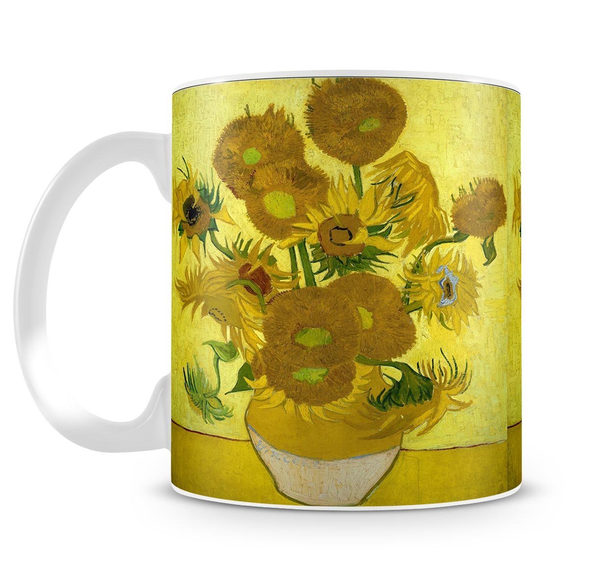 Another vase of sunflowers Mug - Canvas Art Rocks - 4
