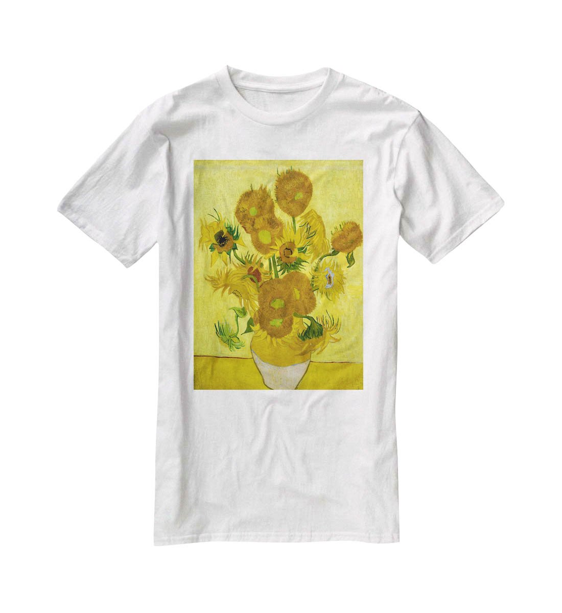 Another vase of sunflowers T-Shirt - Canvas Art Rocks - 5