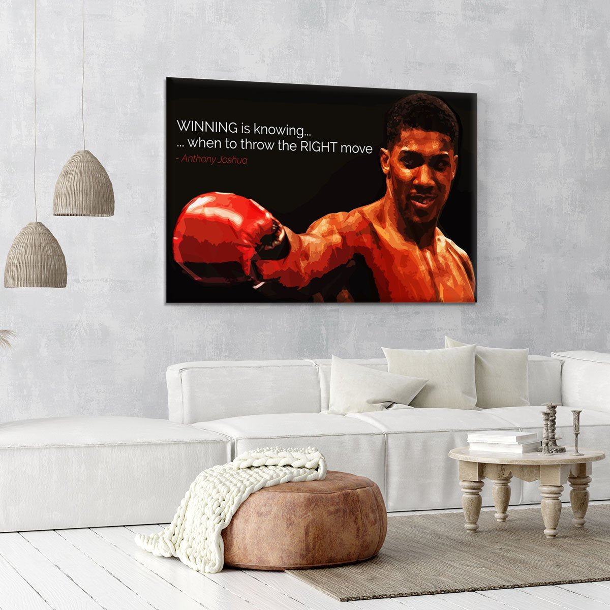 Anthony Joshua Winning Is Knowing Canvas Print or Poster